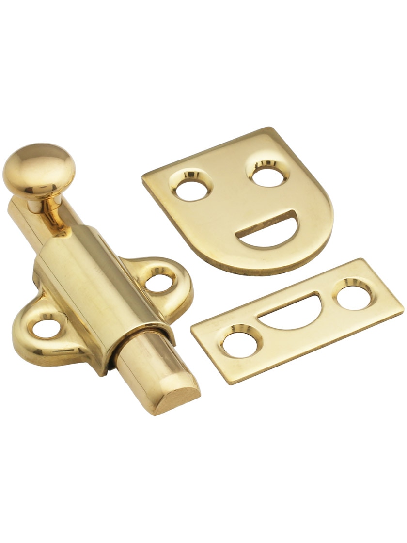 Verrou à Tige Ives By Schlage 08676 – Laiton Poli Massif (Usage Léger, Neuf)